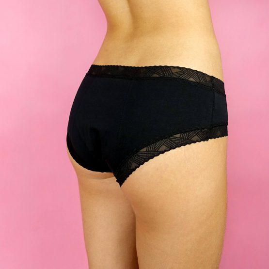 Czarna bielizna menstruacyjna Trust underwear